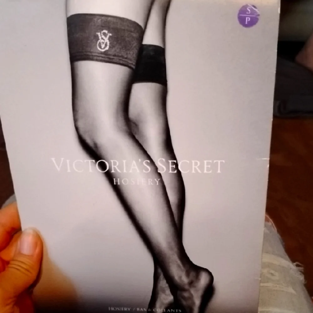 Victoria's Secret Logo Band Thigh Highs Purple